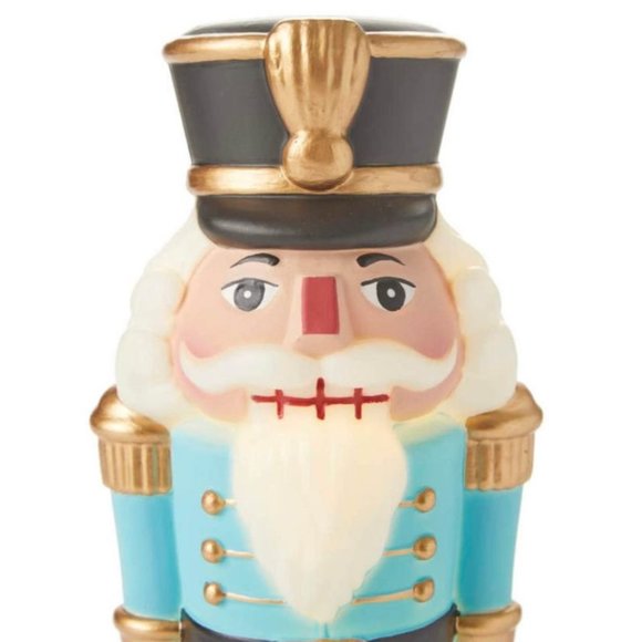 Holiday 11 Nutcracker Led Blow Mold Plastic Battery Operated Vintage